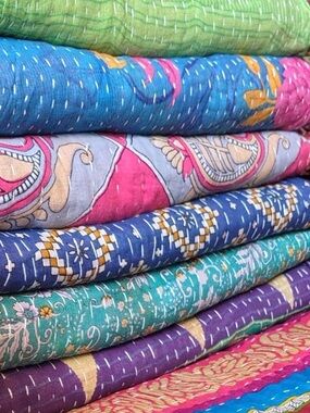 Pre order info Kantha Quilts - Twin